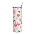 Personalized Cherry Blossom 20oz Skinny Tumbler | Floral Stainless Steel Cup
