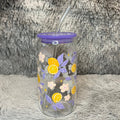 Purple Lemon Glass Tumbler
