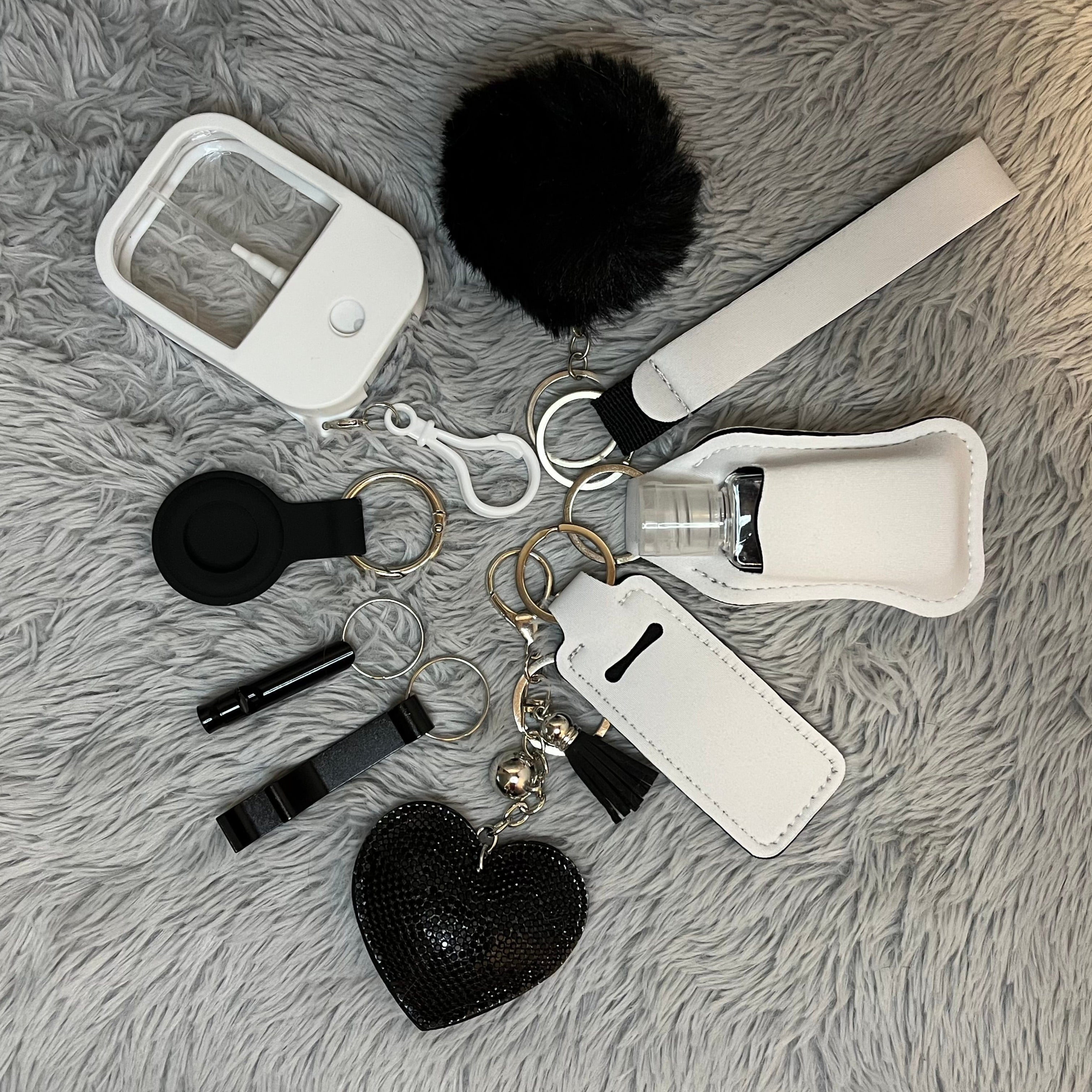 10pcs Safety Keychain Set for Women | Self Defense Keychain