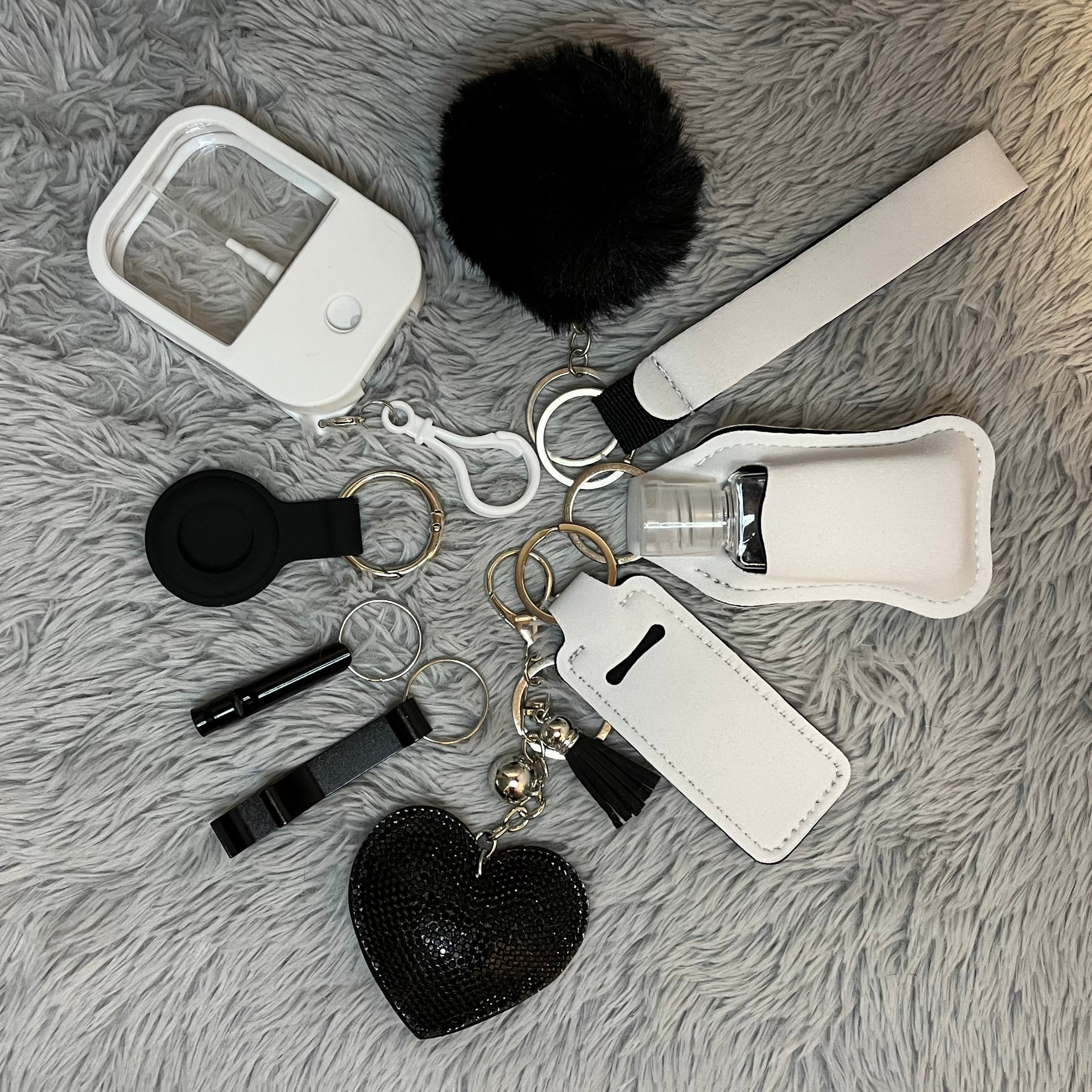 10pcs Safety Keychain Set for Women | Self Defense Keychain