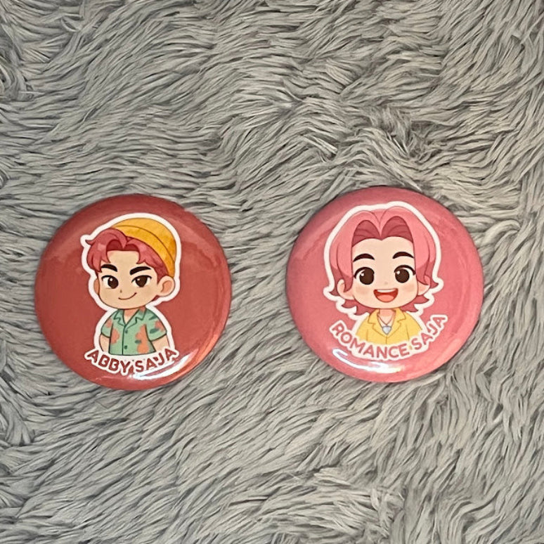 Kpop Demon Hunters Fridge Magnet | Button Pin | Pocket Mirror | Custom Keychain