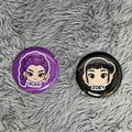 Kpop Demon Hunters Fridge Magnet | Button Pin | Pocket Mirror | Custom Keychain