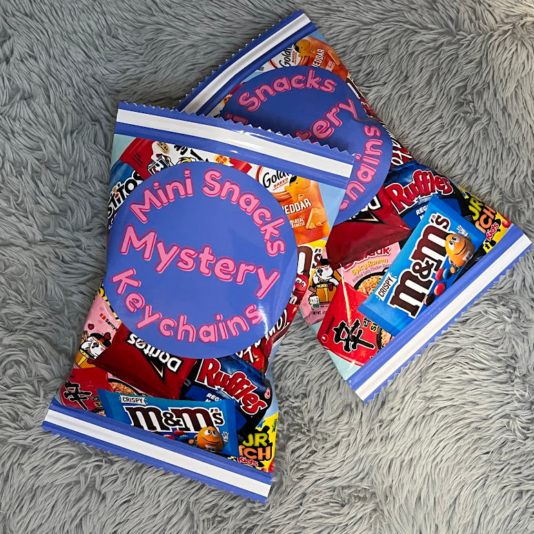 Set of 10 Mini Snacks Handmade Mystery Keychains | Cute Food Charms