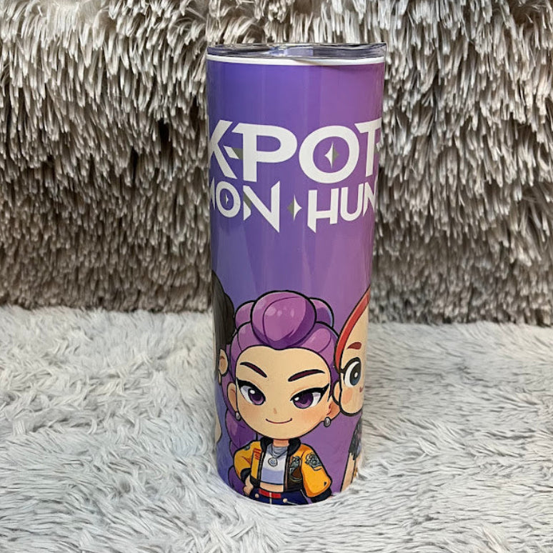 Kpop Demon Hunters Personalized 20oz Tumbler | Stainless Steel Custom Name Tumbler