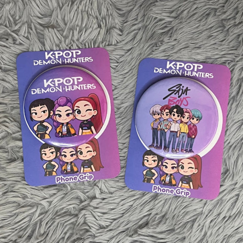 Kpop Demon Hunters Phone Grip | Saja Boys Pop Grip Stand