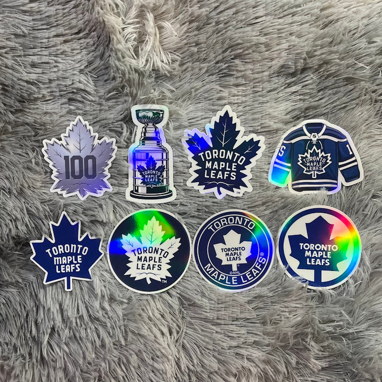 Toronto Maple Leafs Sticker Pack | Canadian Hockey Team Vinyl Holographic Stickers