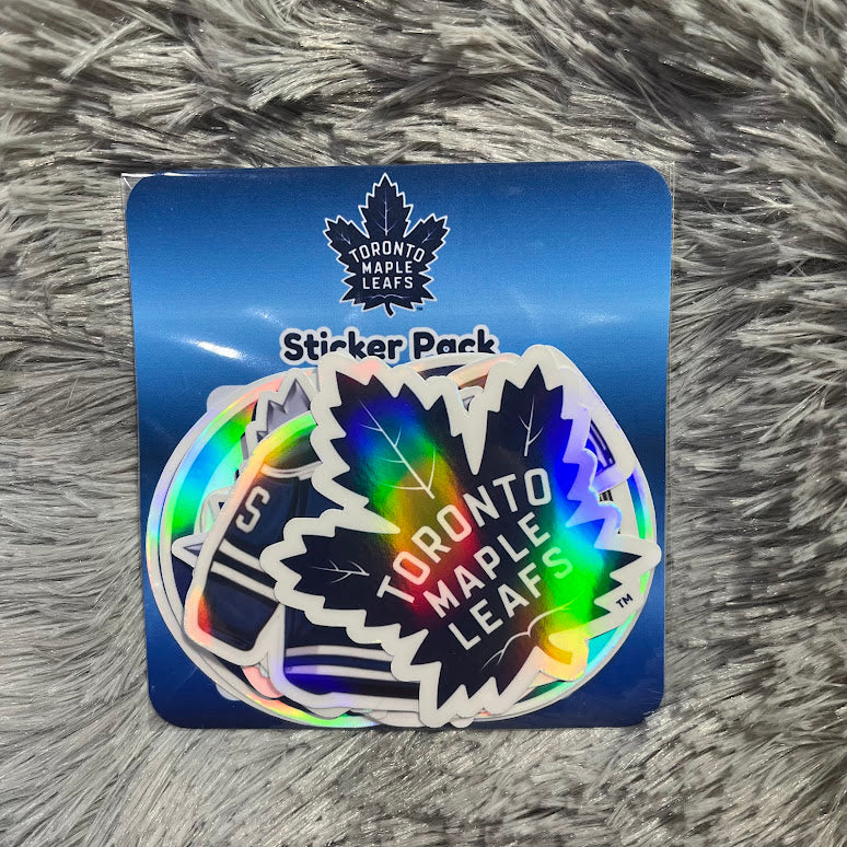 Toronto Maple Leafs Sticker Pack | Canadian Hockey Team Vinyl Holographic Stickers