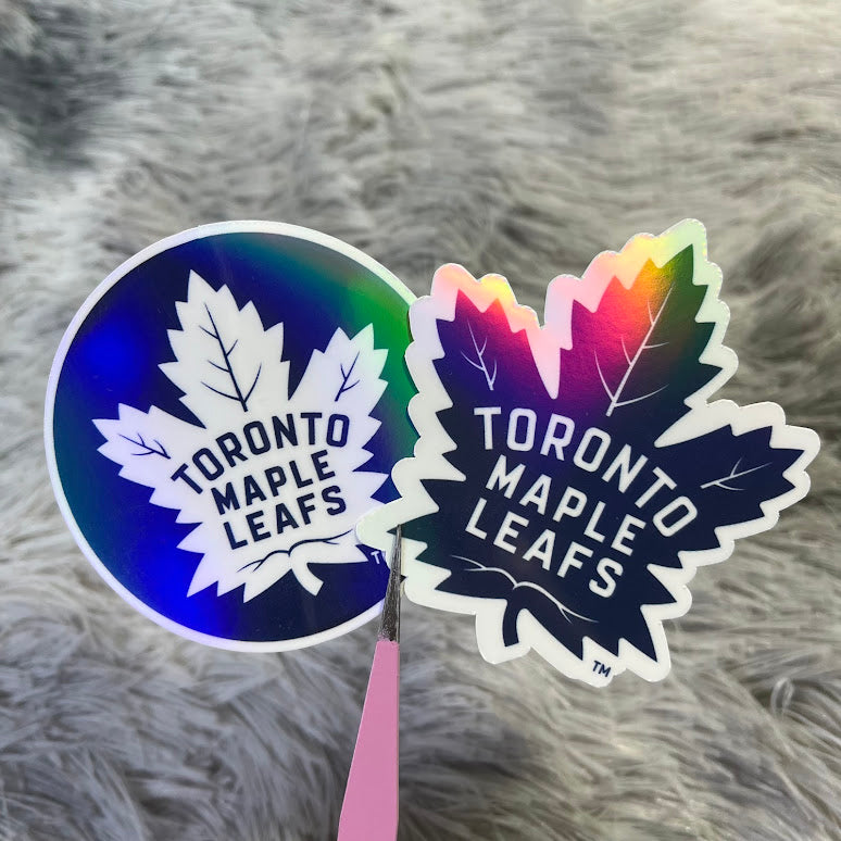 Toronto Maple Leafs Sticker Pack | Canadian Hockey Team Vinyl Holographic Stickers