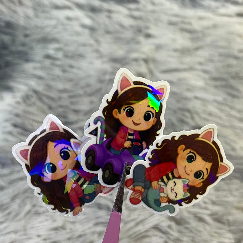 Gabby’s Dollhouse Mystery Sticker Pack | 40pc Holographic Sticker