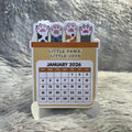 Kawaii Paws Mini Desktop Calendar