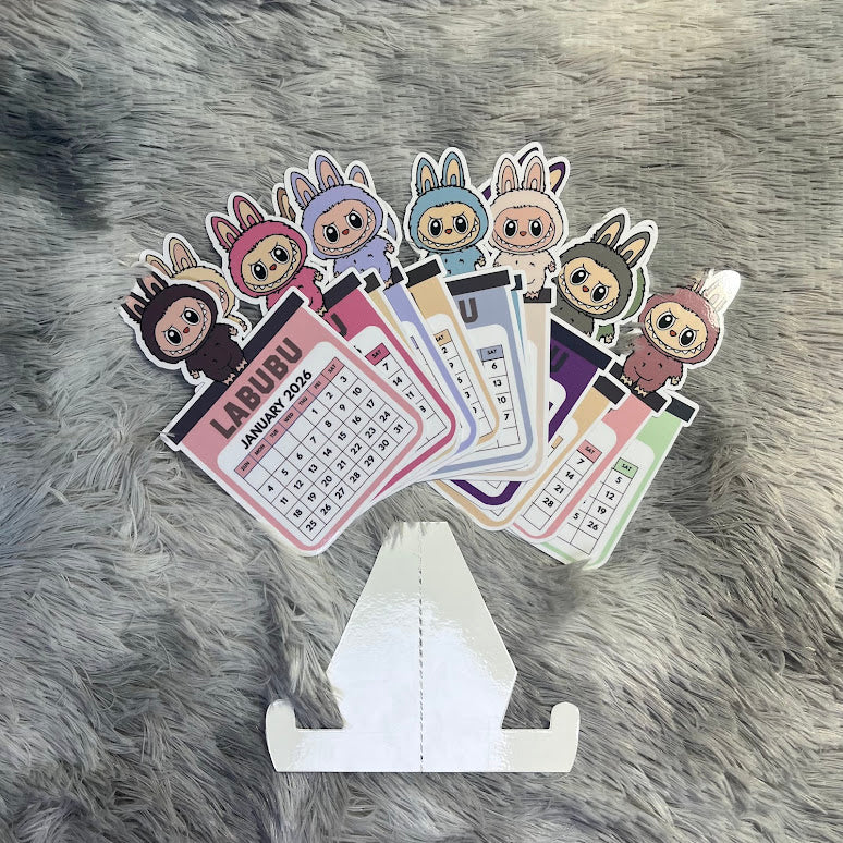 Labubu Mini Desktop 2026 Calendar