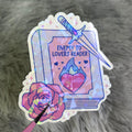 Enemy to Lovers Reader Holographic Sticker – Bookish Valentine Aesthetic