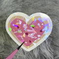 Heart Cookie Holographic Valentine’s Day Sticker – Cute Romantic Vinyl Sticker