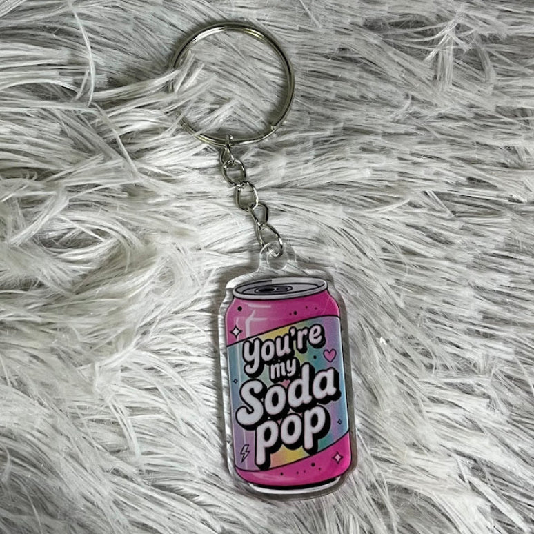 Soda Pop Acrylic Keychain