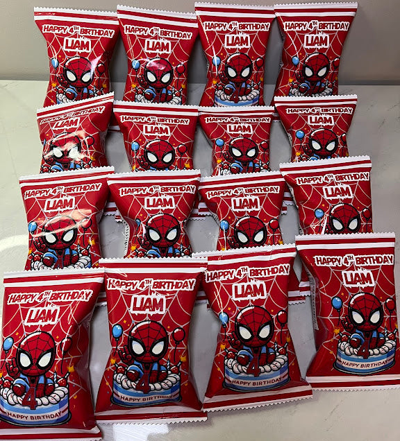 Personalized Custom Chip Bags – Any Theme, Photo or Design | Kids Birthday Party Favor Snack Bags