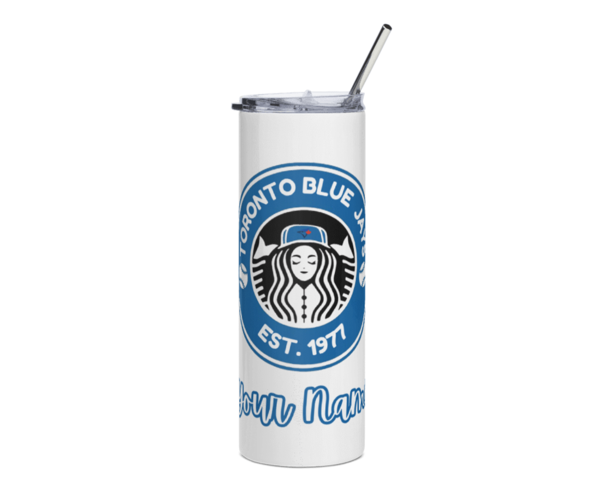 Toronto Blue Jays Personalized 20oz Tumbler | Custom Name Stainless Steel Tumbler