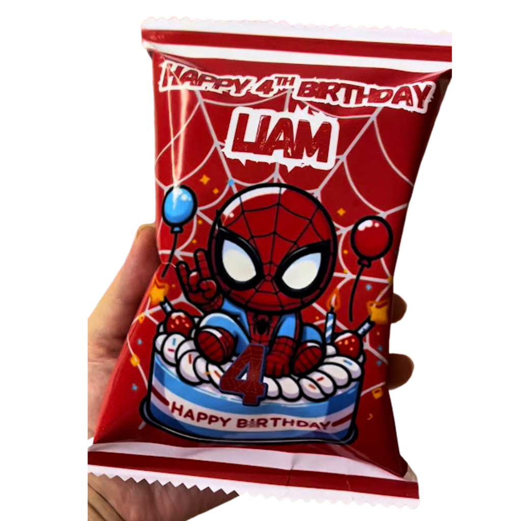 Personalized Custom Chip Bags – Any Theme, Photo or Design | Kids Birthday Party Favor Snack Bags