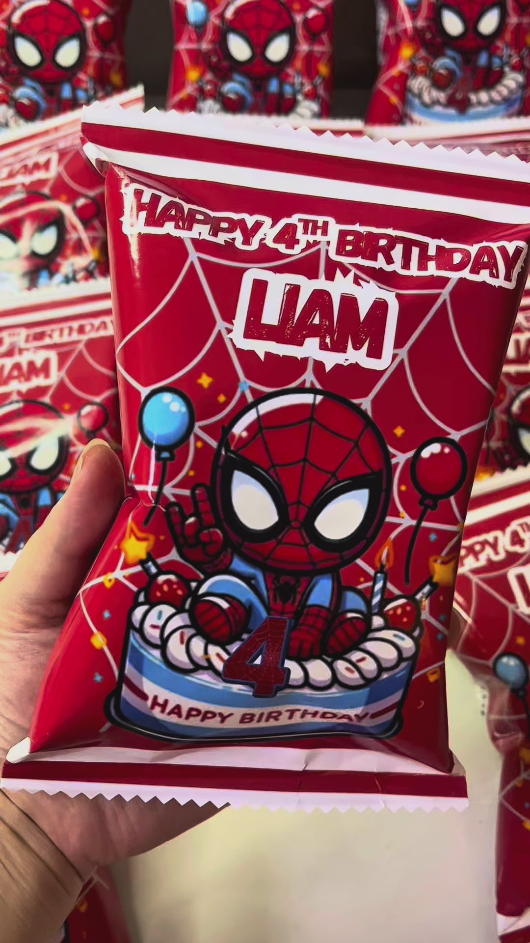Personalized Custom Chip Bags – Any Theme, Photo or Design | Kids Birthday Party Favor Snack Bags