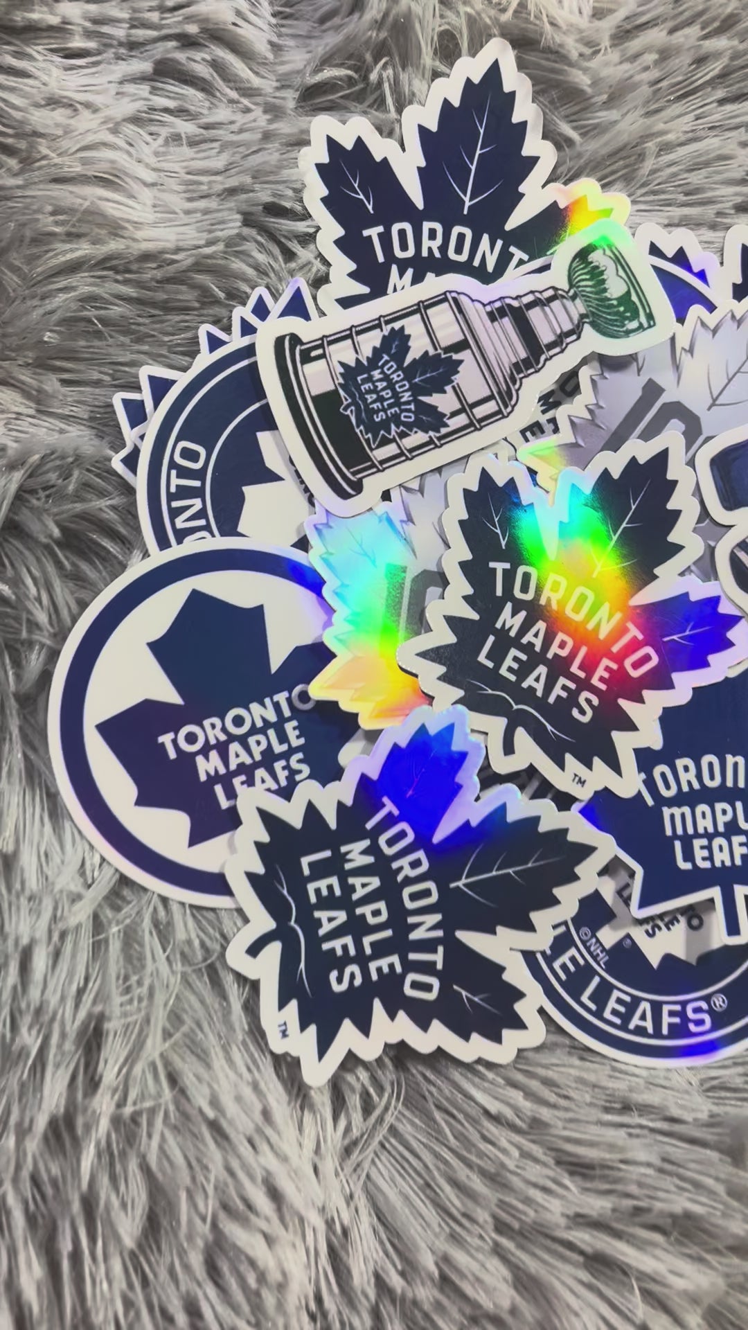 Toronto Maple Leafs Sticker Pack | Canadian Hockey Team Vinyl Holographic Stickers